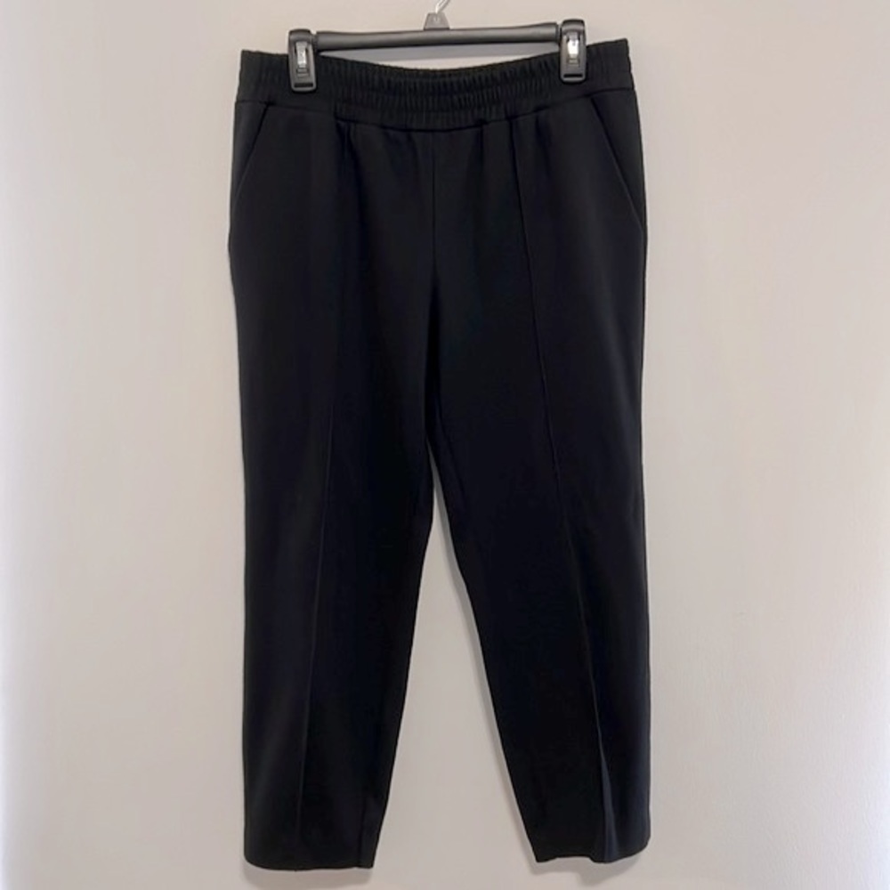 J Crew Black Cropped Poly/Wool/Cotton Blend Pants Size 8 EUC